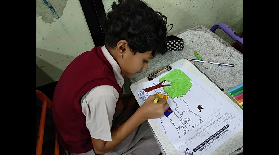 DRAWING & COLORING COMPETITION: STUDENTS EXHIBIT THEIR CREATIVITY